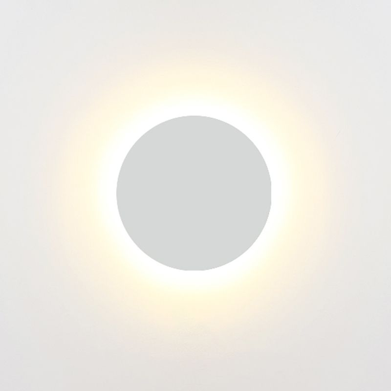 Metal Disc Wall Mount Lighting Modern Style LED Wall Sconce Lighting for Kids Bedroom