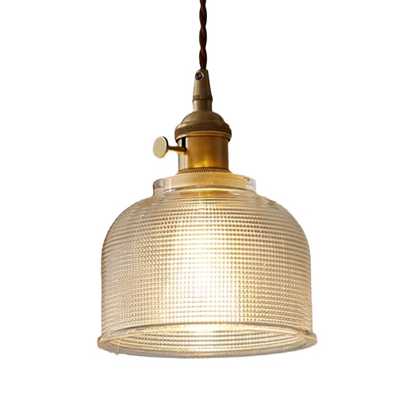 Dining Room Hanging Pendant Industrial Clear Glass 1 Light Hanging Light