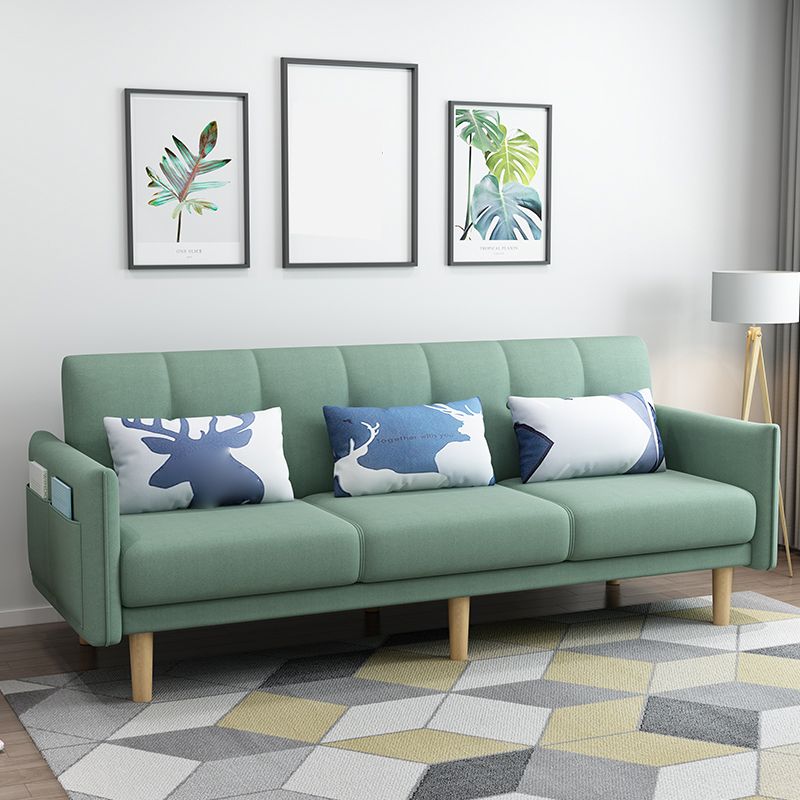 Quadratarm mit Baumwollmischung 25,98 "W Cabrio -Schlafsofa für Wohnung.