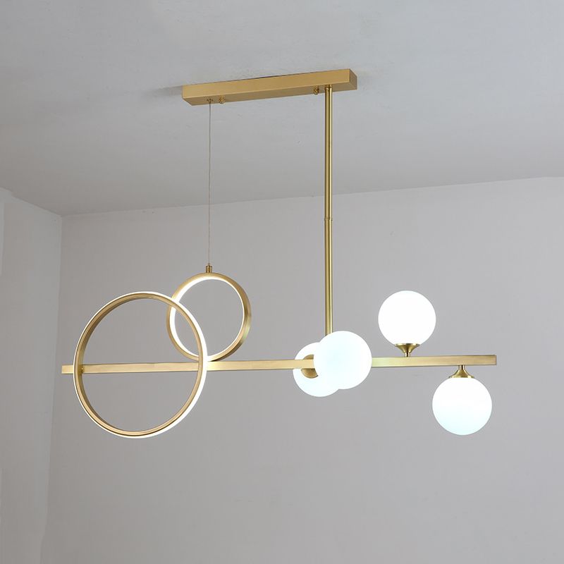 Metal Island Pendant Lights Modern Island Pendant Lighting in Gold