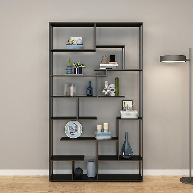 81 "H Bookcase Open Back in stile Glam per lo studio Home Office