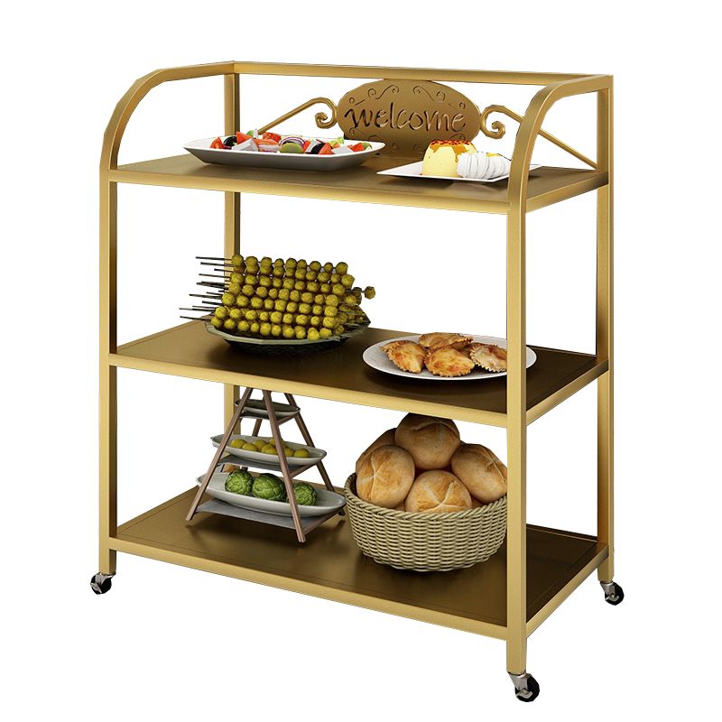 Modern Dining Room Prep Table 23.6"L Open Storage Prep Table