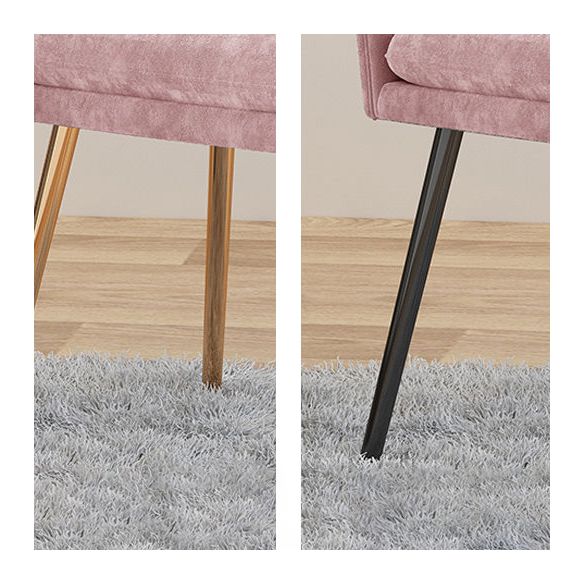 Sillón tapizado de estilo escandinavo, respaldo sólido, silla individual de comedor para el hogar
