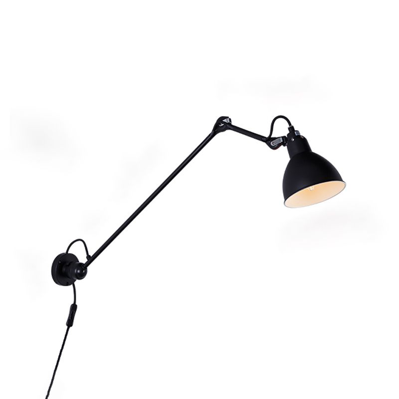 Luz de luz de pared de pared ajustable moderna de una bomba.