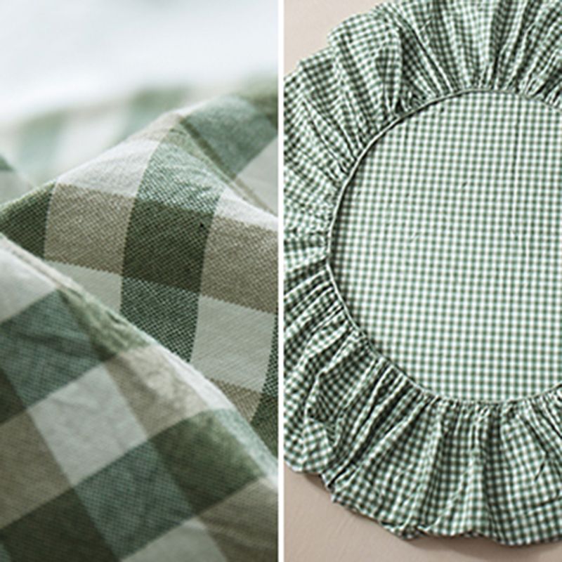 Fitted Sheet Cotton Solid Color Fade Resistant Non-Pilling Fitted Sheet