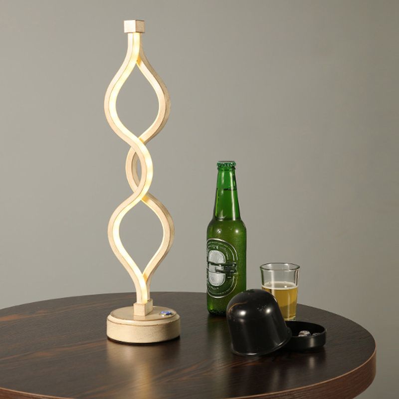 2 Light Linear Night Table Lamps Modern Table Lamps Metal Nightstand Lamps