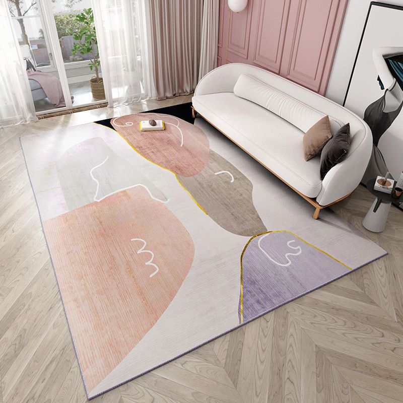 Tapis géométrique de style moderne Rapis polyester tapis résistant à la tache pour la décoration intérieure
