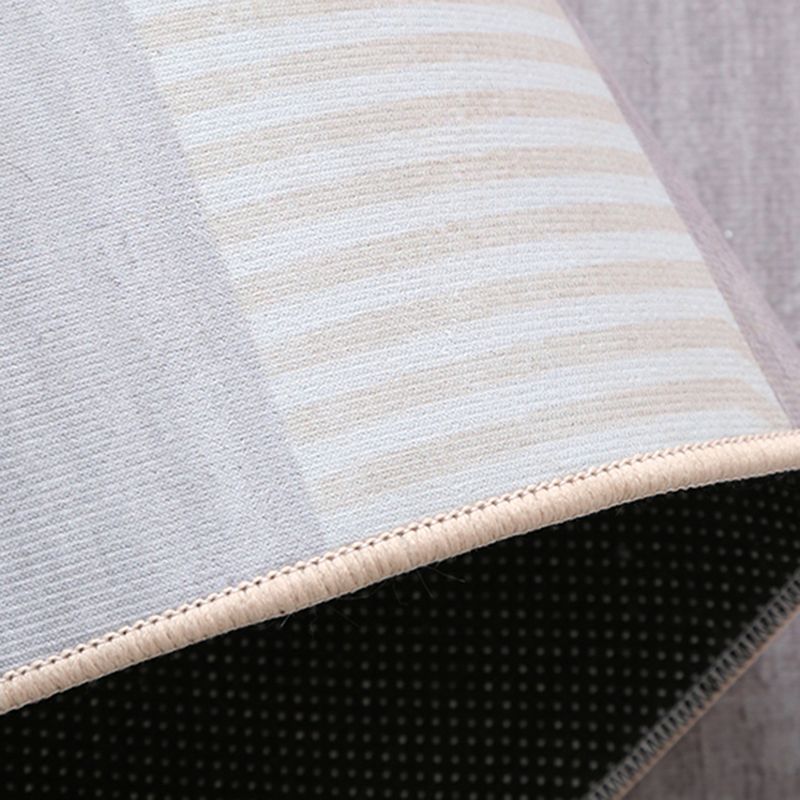 Gray Modern Rug Blending Abstract Stripe Indoor Rug Washable Rug for Living Room