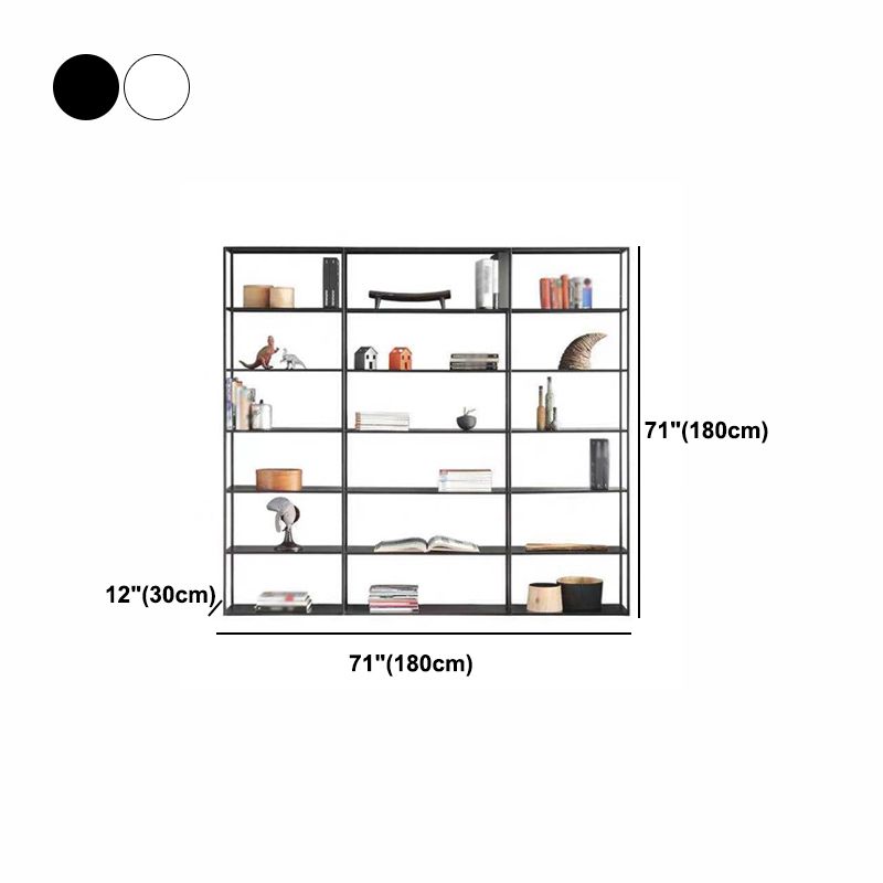 Industrial Style 5-Shelf Bookshelf Open Shelf Bookcase for Home Office