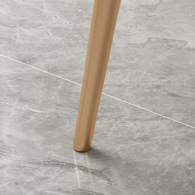 Modern Dinning Table White Top Stone Rectangle Dining Table for Kitchen