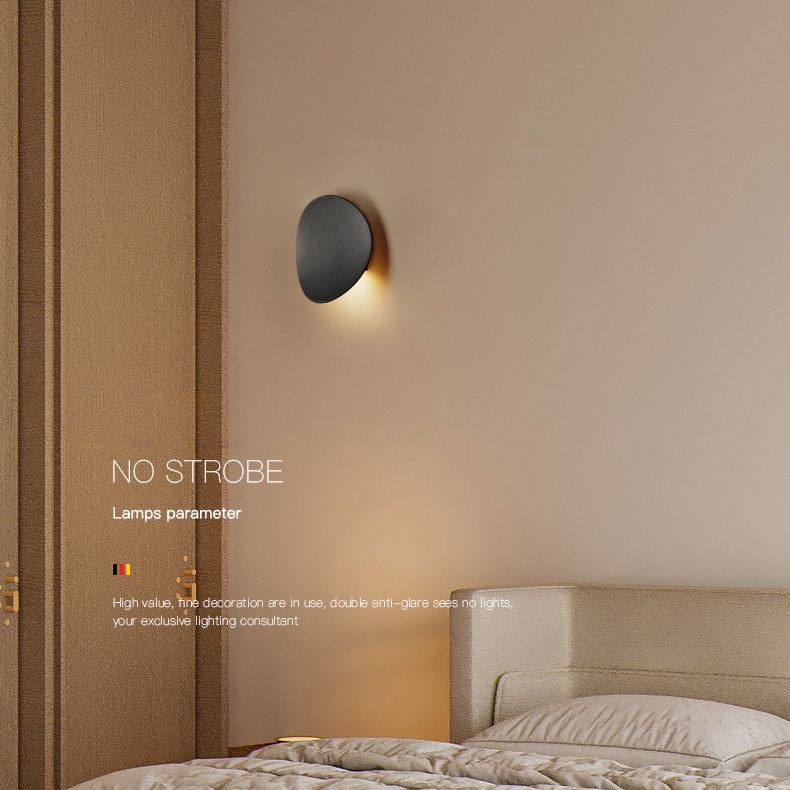 Illuminazione a parete ombreggiata per illuminazione da parete in metallo in metallo a led in metallo per camera da letto