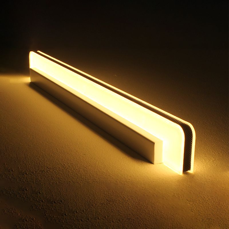 Luci da parete a specchio in metallo moderno moderno semplice stye teste muro di montaggio a parete in nero