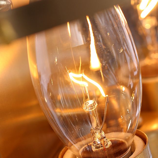 Modern Geometric Shade Wall Sconce Crystal Wall Mount Light Fixture in Brass