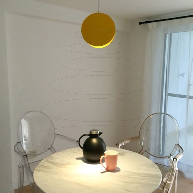 Moderne artistieke macaron hanglamp lakte ijzeren cirkelvormige hangende lamp voor binnenruimtes