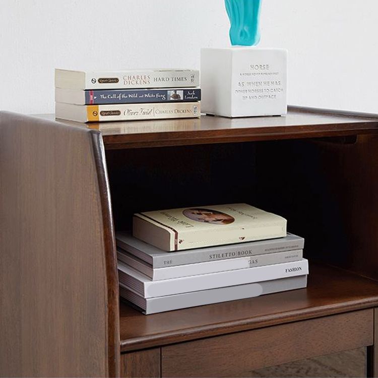 17.7" Wide Solid Wood Accent Cabinet 1 - Shelf and 1 - Door Glass Paned Chest