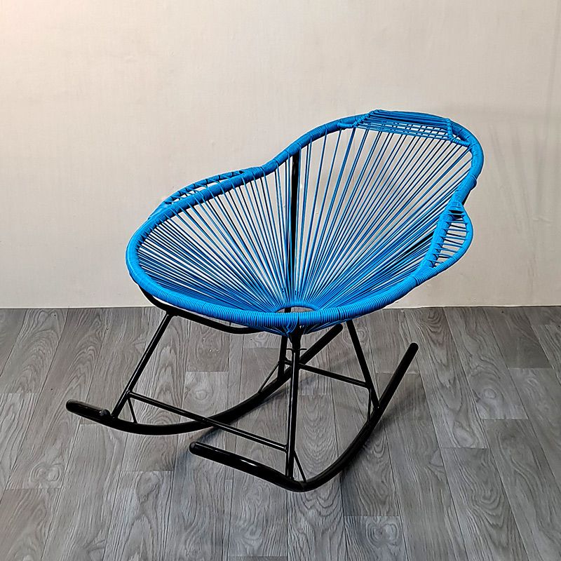 Modern Style Iron Base Lazy Chair Chaise Lounge Rocking Chair