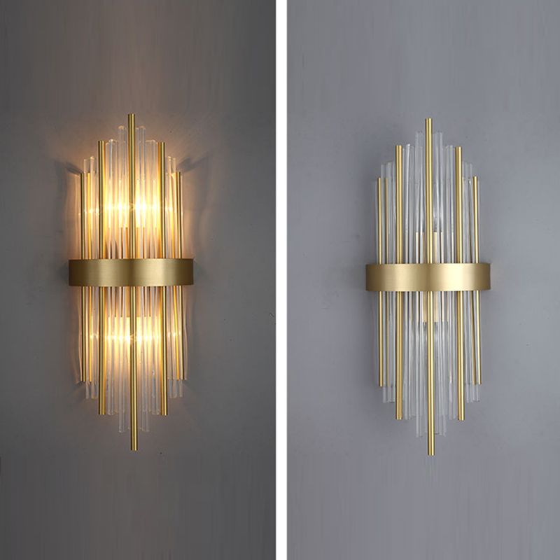 Modern Household Wall Sconce Crystal Shade Wall Lamp for Drawing Room Living Room
