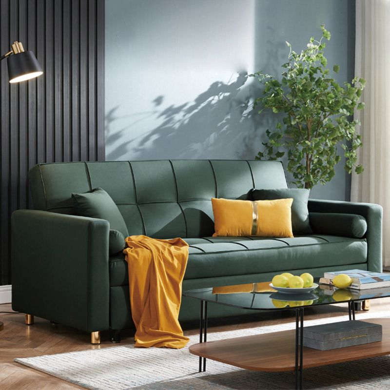 Pillow Included Convertible Sofa Foldable Upholstered Futon Sofa Bed