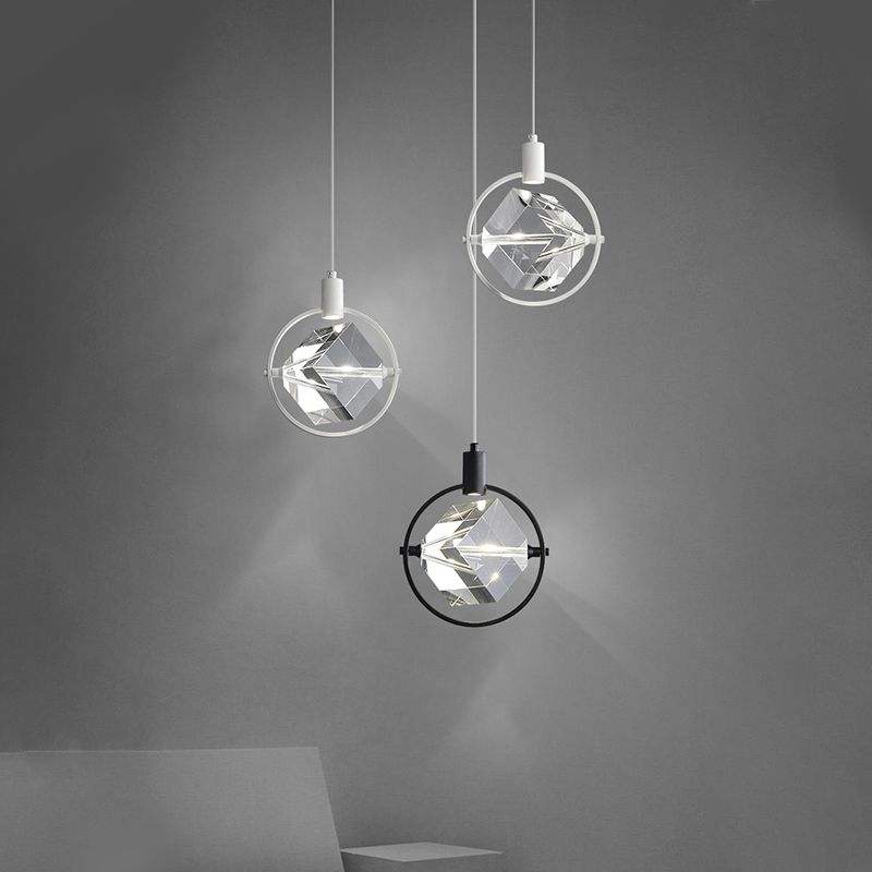Crystal Hanging Light Modern Style Pendent Lighting Fixture for Sitting Room