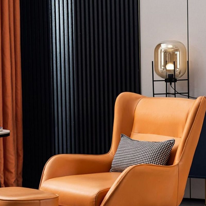 Wingback Chair 30.70" L x 36.61" W x 33.85" H Flared Arms Chair for Bedroom