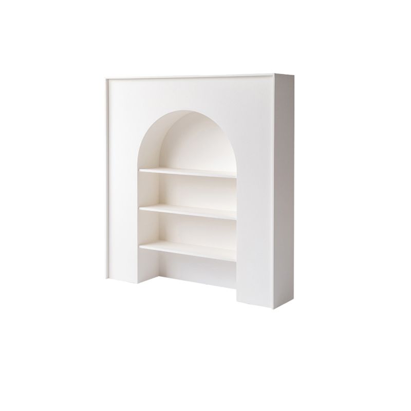 Contemporary 3 Shelves Accent Chest White 7.87-Inch D Cabinet