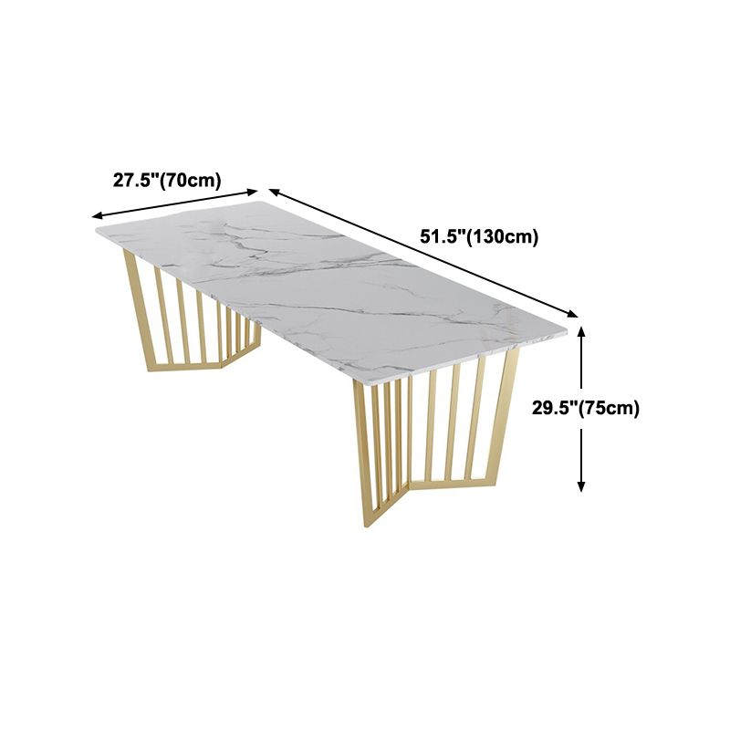 Glam Style Office Desk White Curve Office Meeting Writing Desk