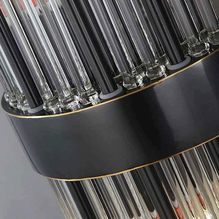 2 Lights Post Modern Wall Lamp Minimalist Linear Crystal Brass Sconce Light Fixture for Indoor