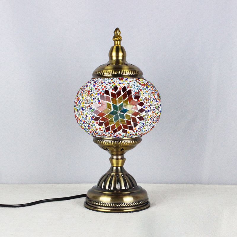 Fun a sud -est asiatico a mosaico turco scrivania leggera lampada da tavolo da tavolo da tavolo