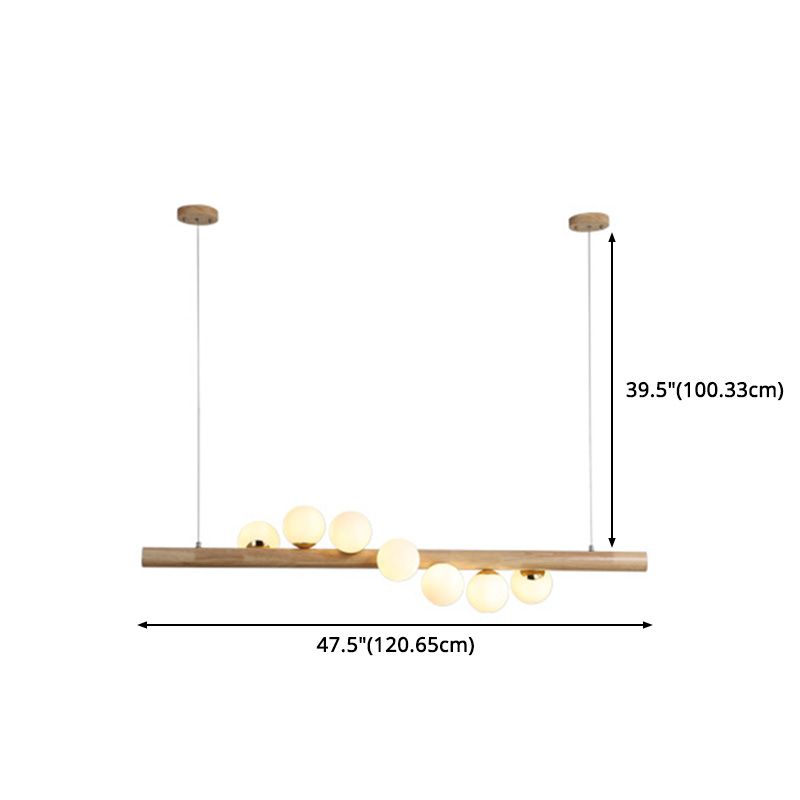 SPHIRIQUE LAGE CUIE PENSANT LIGNES VERRE moderne simplicité île Lumières pour table à manger