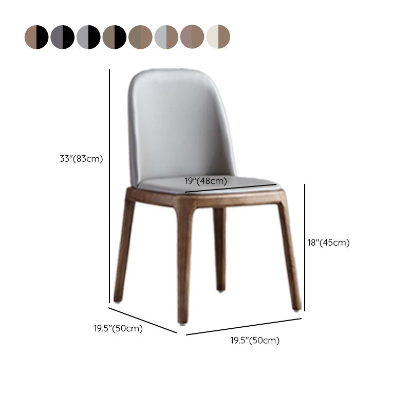 Industrial Indoor-Outdoor Dining Chair Parsons Chair with Upholstered