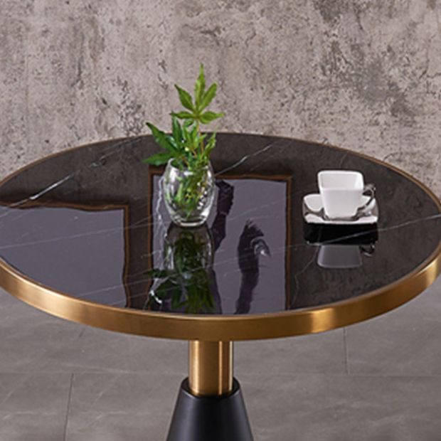 Runde Form Luxus Esstisch Drei-Farben fester Tisch mit Sinterstein