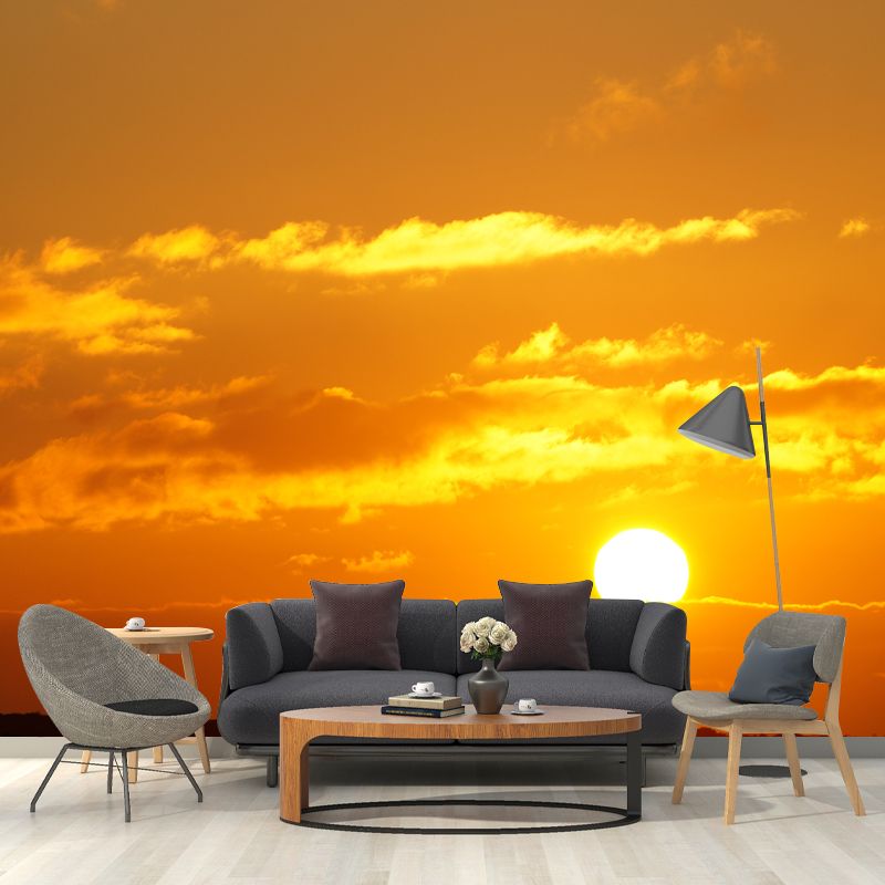 Cloudy Sky Wall Mural Modern Decoration for Hallway Corner Decoration, Waterproofing