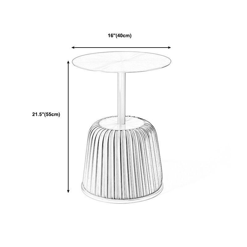 Pedestal End Table  Modern Round Side End Table for Living Room