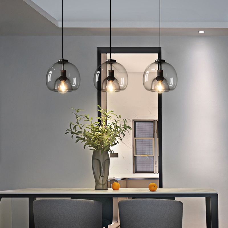 Modern Style Spherical Shape Pendant Lighting Glass Pendant Light for Bedroom