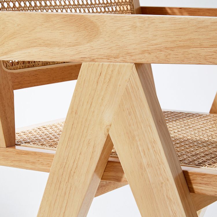 Wooden Dining Side Chairs Modern Indoor-Outdoor Open Back Dining Chair, 20'' Wide
