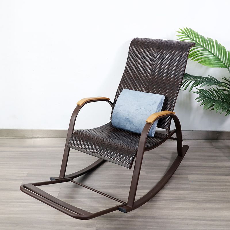 Mid Century Modern Rattan Rocking Chair Indoor Rocking Chair