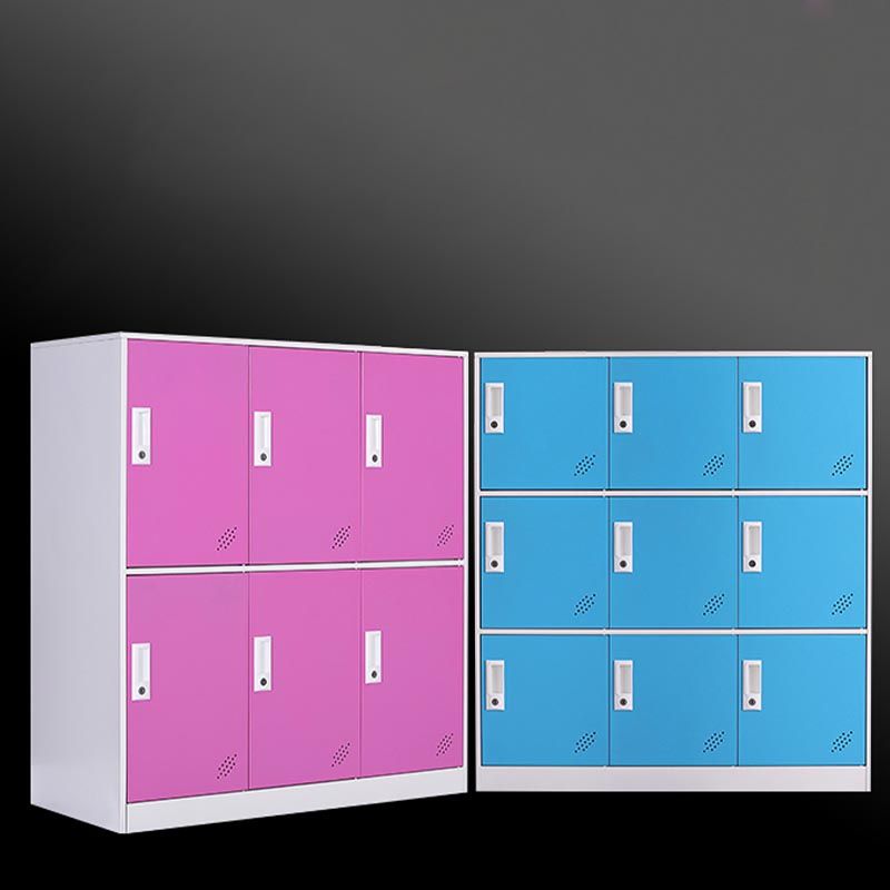 Non-Hanging Armoire Contemporary Metal Storage Cabinet for Home