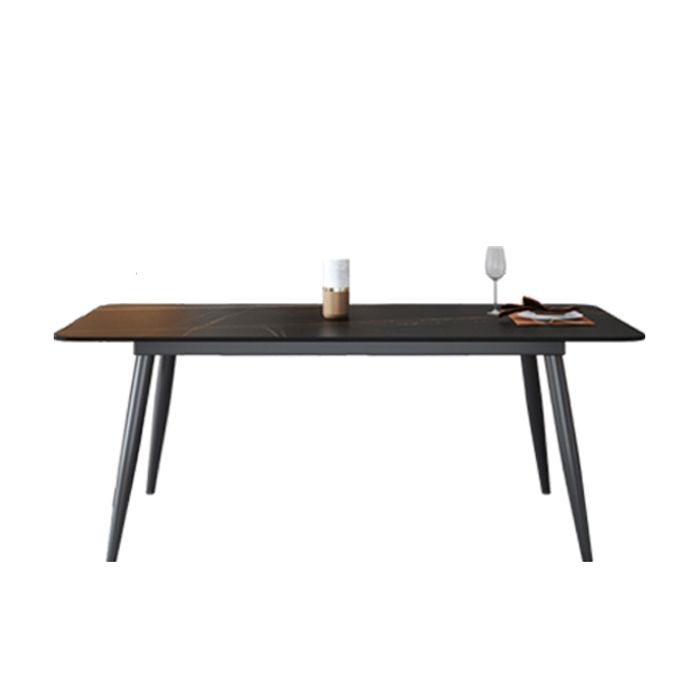 Sintered Stone Industrial Kitchen Desk Rectangle Dining Room Table