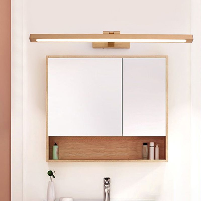 Modern Linear Vanity Wall Light Fixtures Metal 1 Light Vanity Lighting