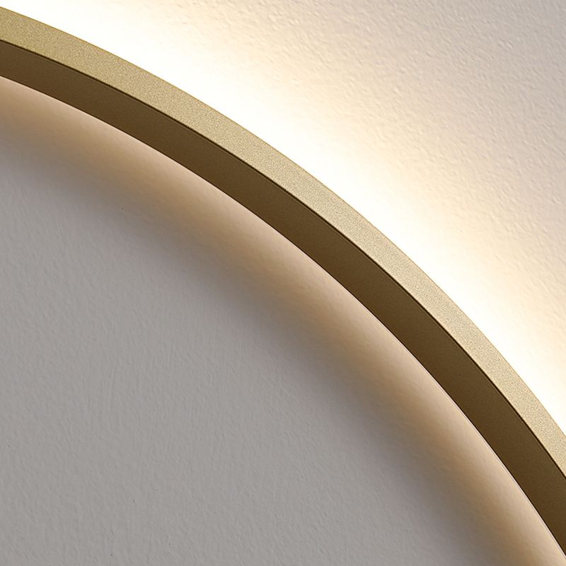 Modern Minimalist Minimalist Circular Montate Montate Metal 1 Light Sconce Light Set per camera da letto