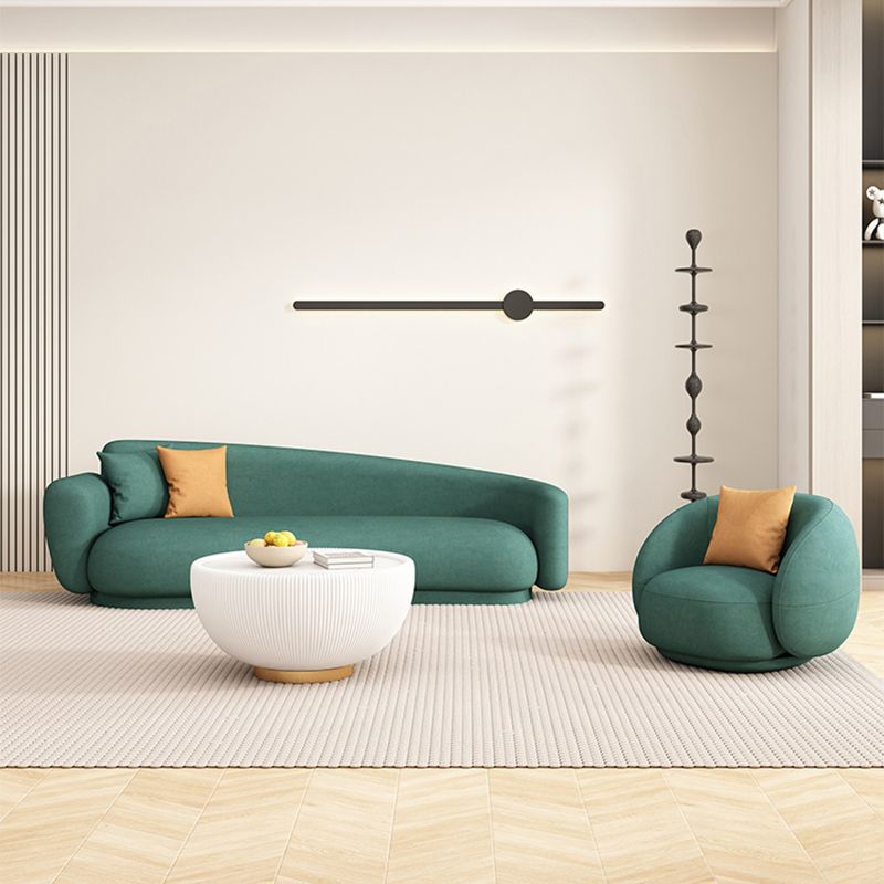 Green Sofa Solid Wood Water Resistant Seating for Living Room