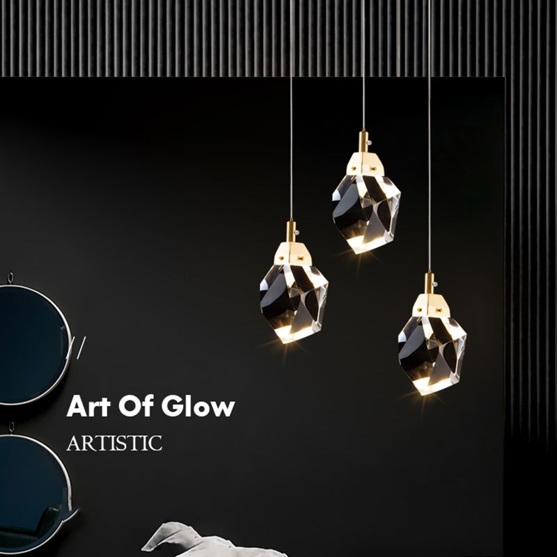 Pendre en cristal penseur suspendu suspendu en or pour la chambre à coucher