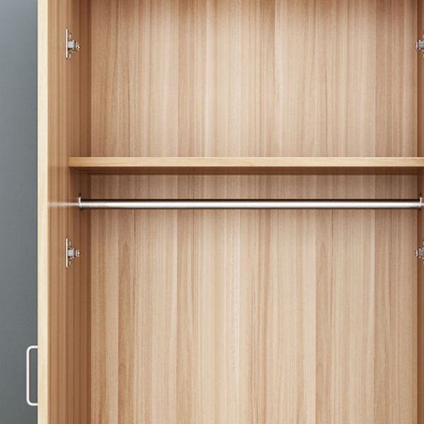 Contemporary Style Wood Wardrobe Soft Close Door Wardrobe Closet for Bedroom