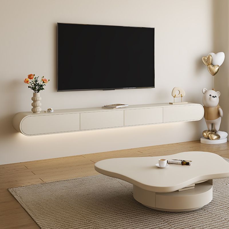 Contemporary TV Media Console Floating TV Stand Console with Drawers