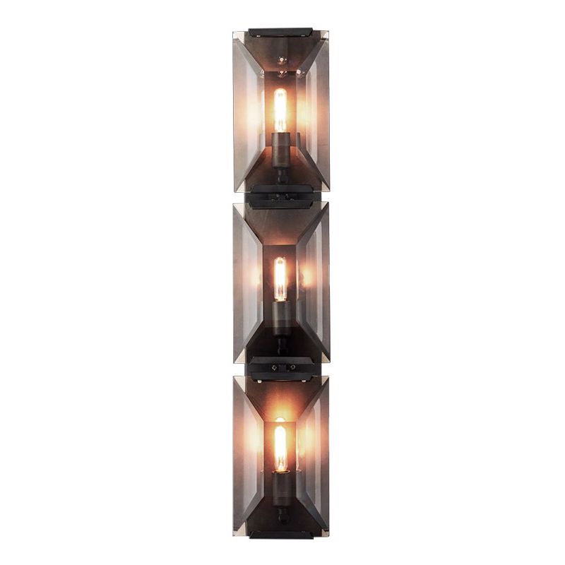 Crystal Bath Sconce 1 / 3 - Light Bathroom Vanity Lighting with Clear Shade