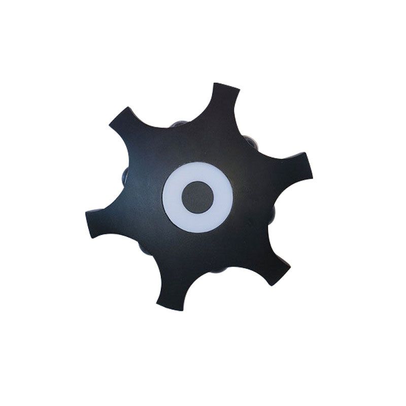 Gear Shaped Wall Sconce Lamp Minimalistic Aluminum Balcony LED Wall Lighting Fixture in Black