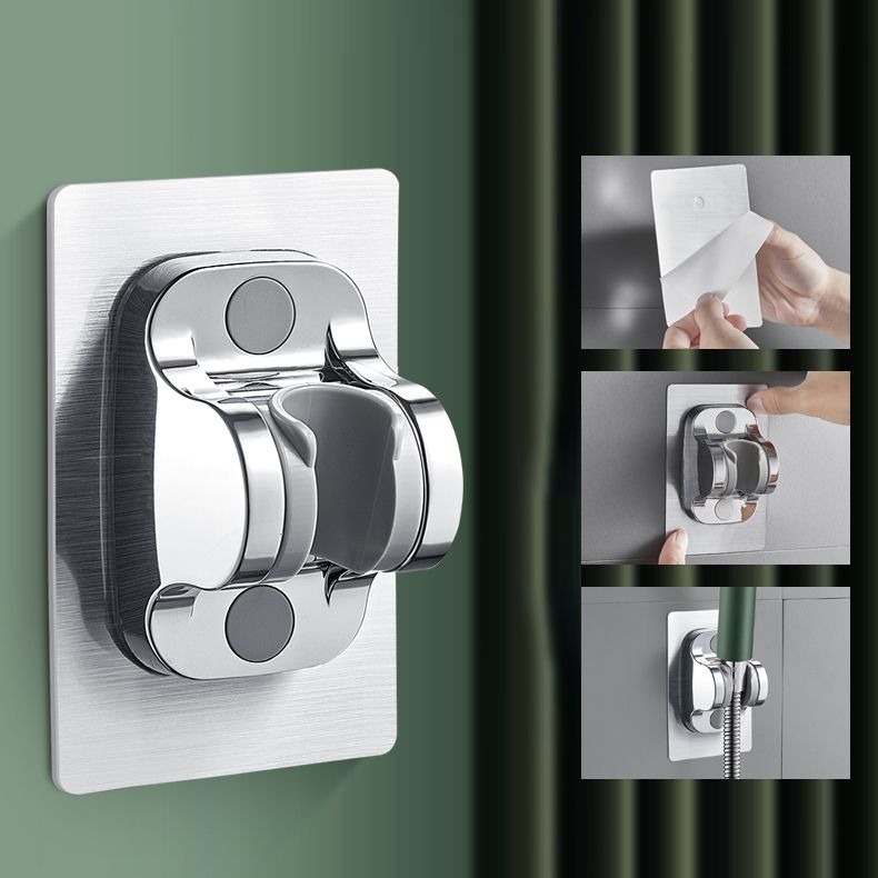 Contemporary Handheld Shower Head High Flow 4-Spray Patterns Wall-Mount Showerhead