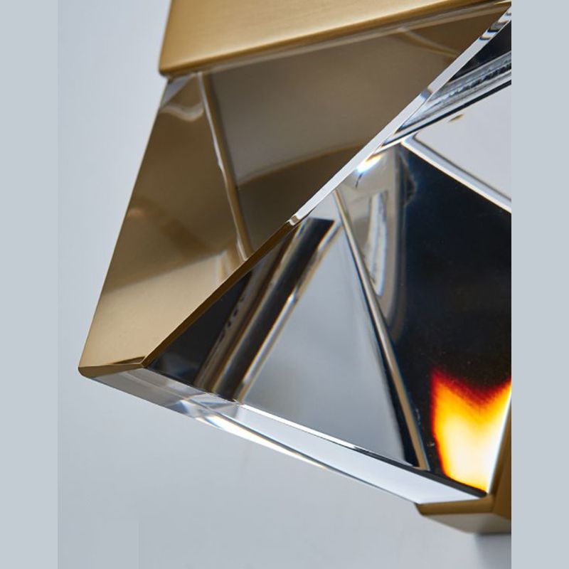 Modern Minimalist Style Geometric Wall Mounted Light Fixture Crystal 1 Light Wall Sconces for Bedroom