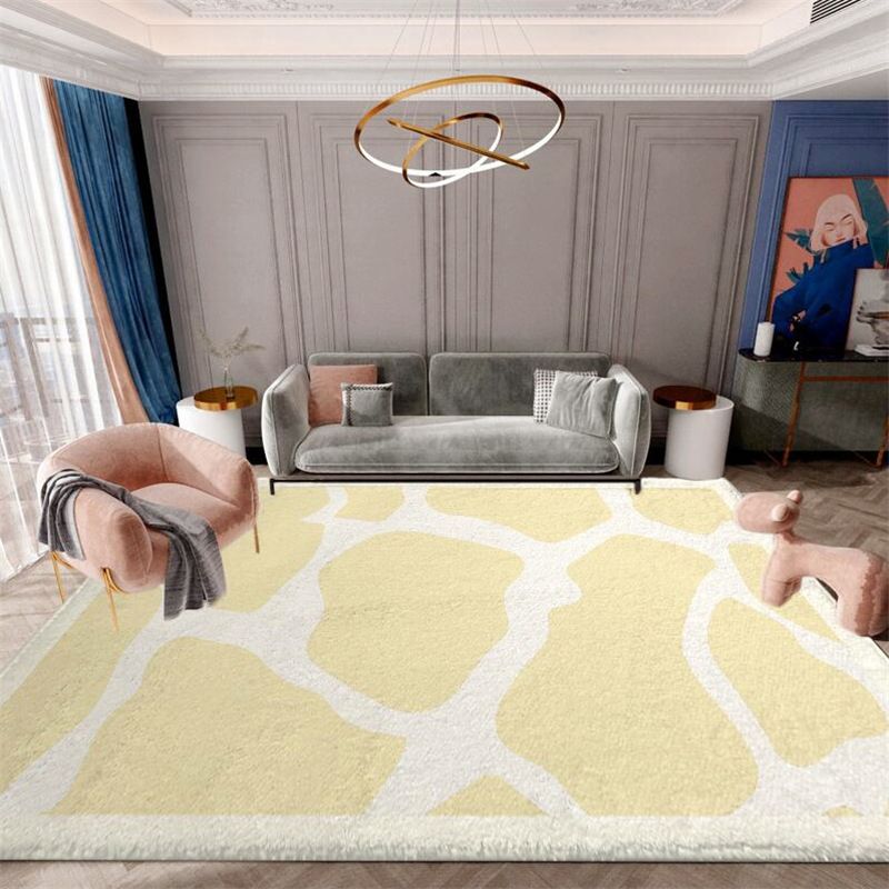Funky Leopard Printed Carpet Polyester Indoor Rug Stain Resistant Area Carpet for Home Decoration