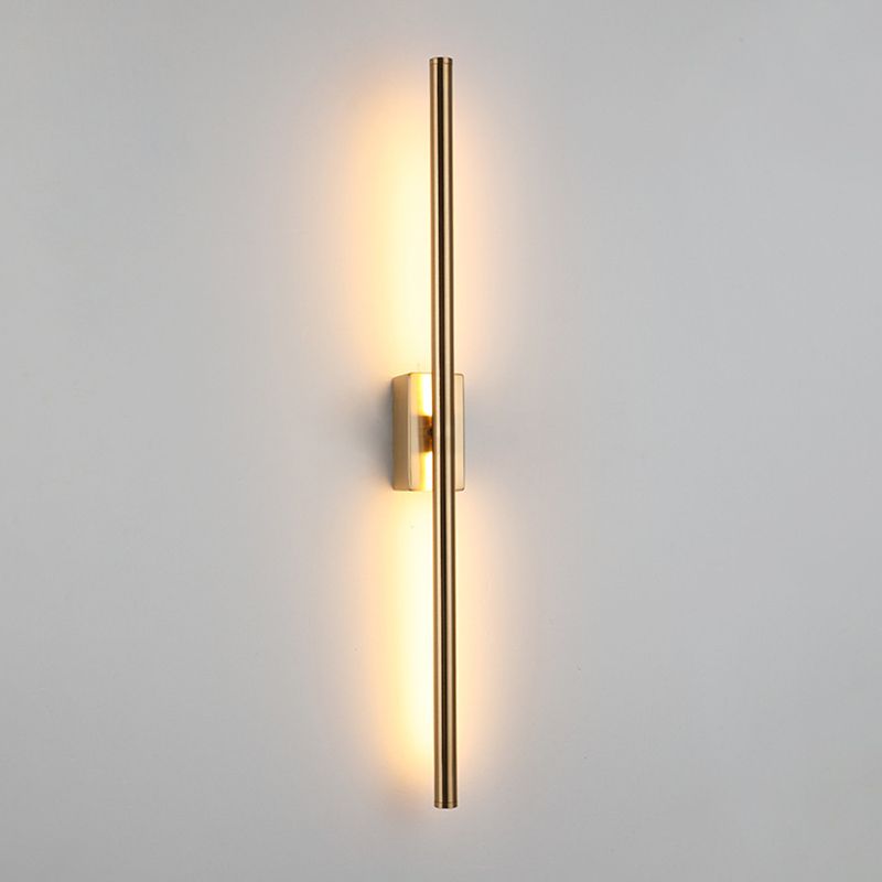 1 Light Linear Wall Mounted Lamps Modern Style Metal Wall Sconce Lights